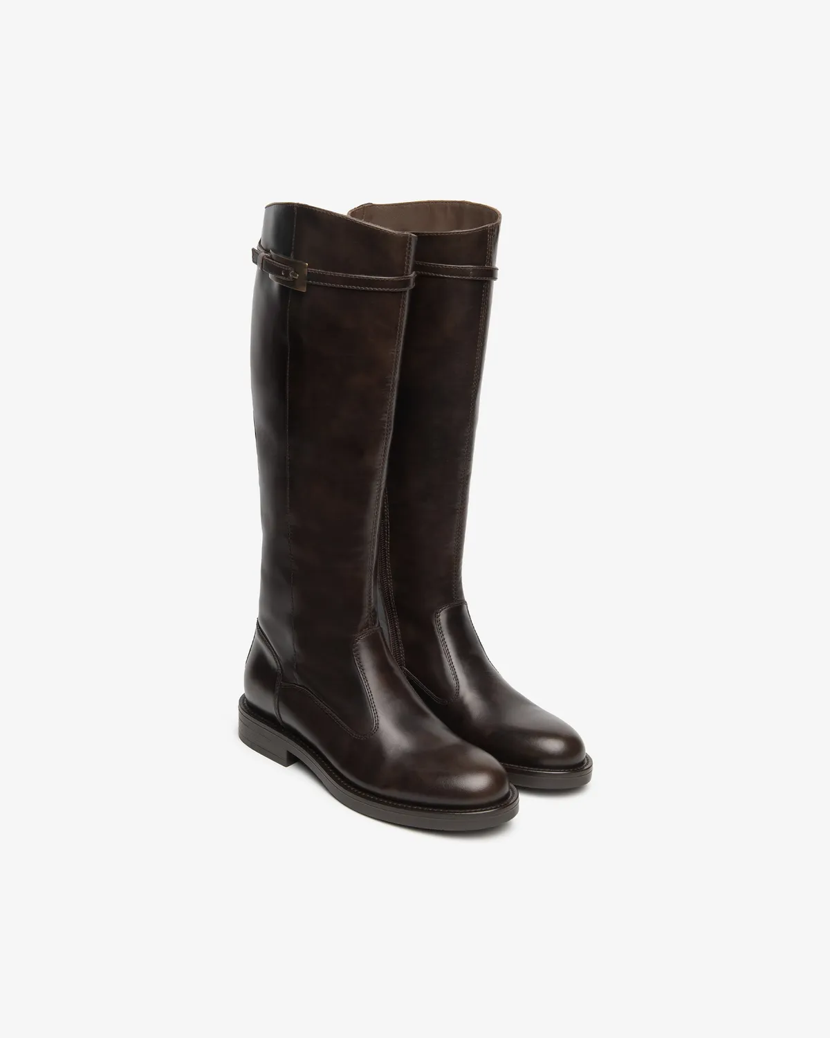 NeroGiardini cizme piele dama toc 3 cm catarama