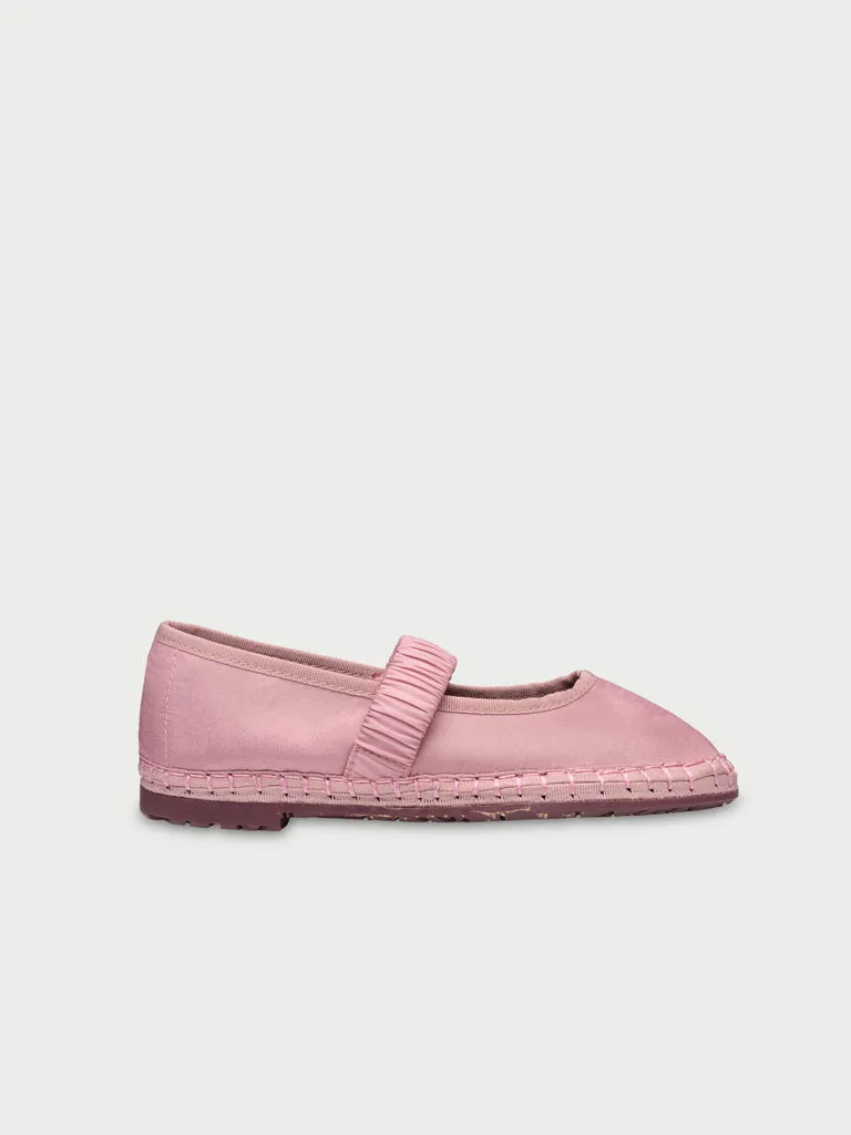 Flagelus Mafalda Peony Kids balerini roz matase