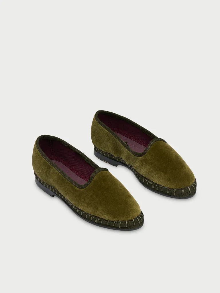Flagelus Tris Kids papuci copii kaki velur