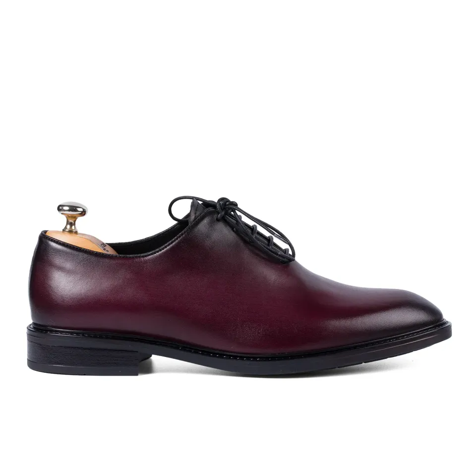 Lucas Shoes Elegant 902 pantofi bordo piele naturala