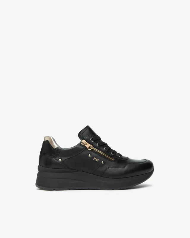 NeroGiardini sneakers damă piele și material tehnic
