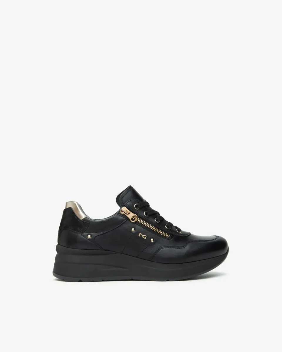 NeroGiardini sneakers damă piele și material tehnic