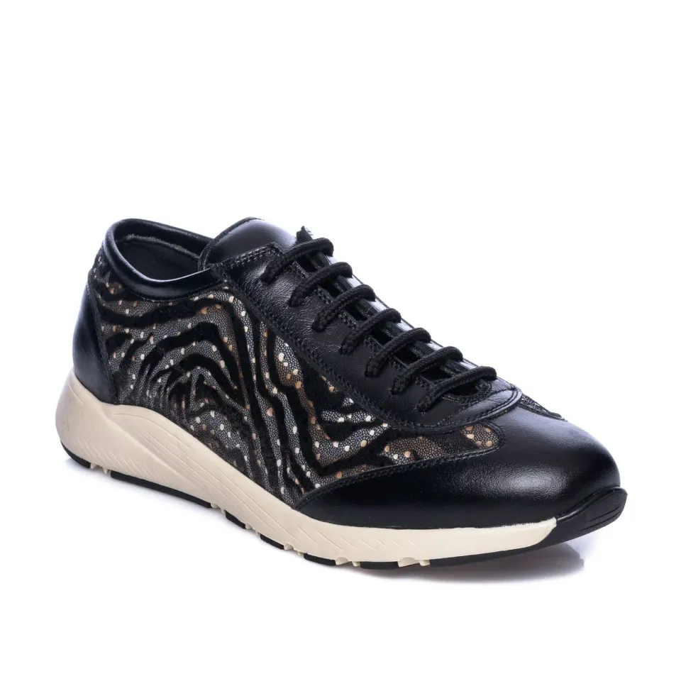 Catinca Shoes AD8 NS pantofi sport damă piele negru șarpe