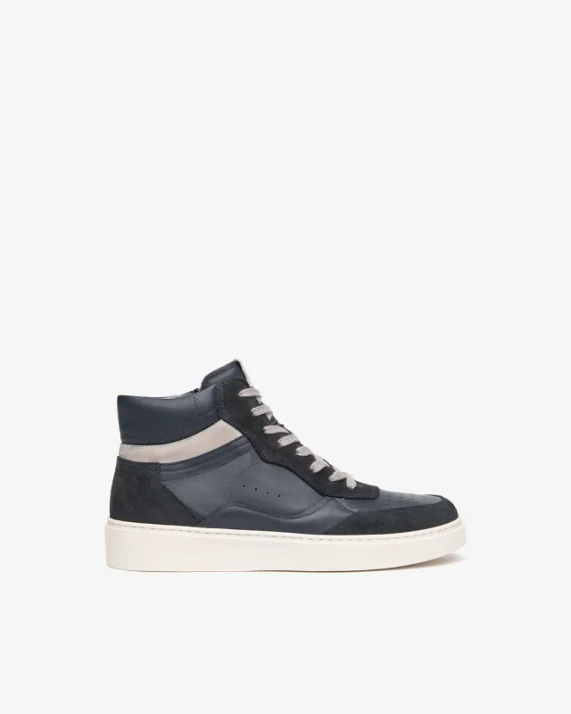 NeroGiardini Sneakers Piele Barbati Inalti 39-46 Cu Fermoar