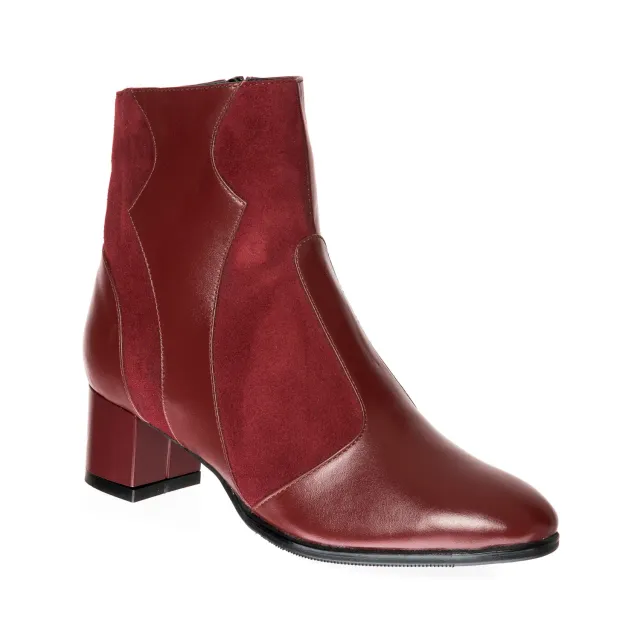 Catinca Shoes GX40 BoBA ghete dama piele bordo antilopa