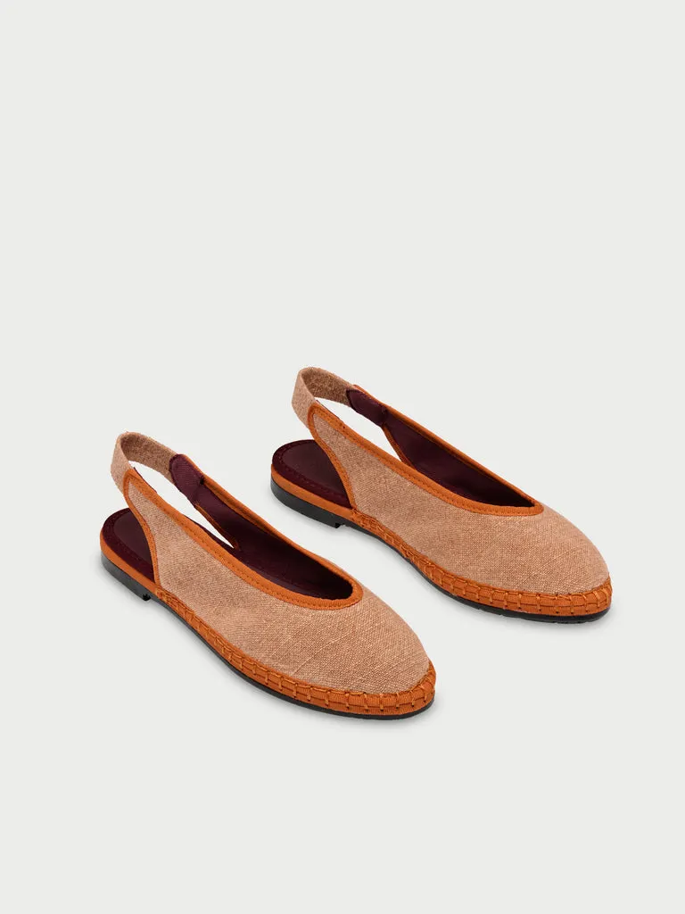 Flabelus Narnia Brown papuci maro deschis din in