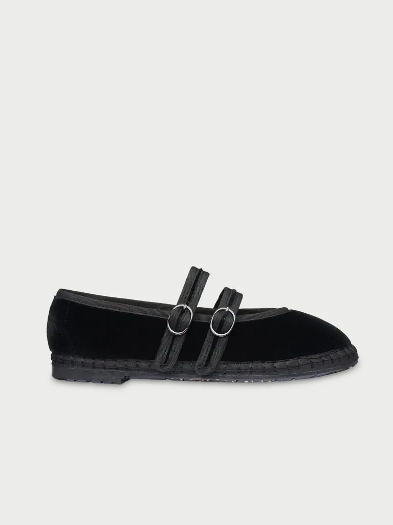 Flagelus Claire Black pantofi Mary Jane negri