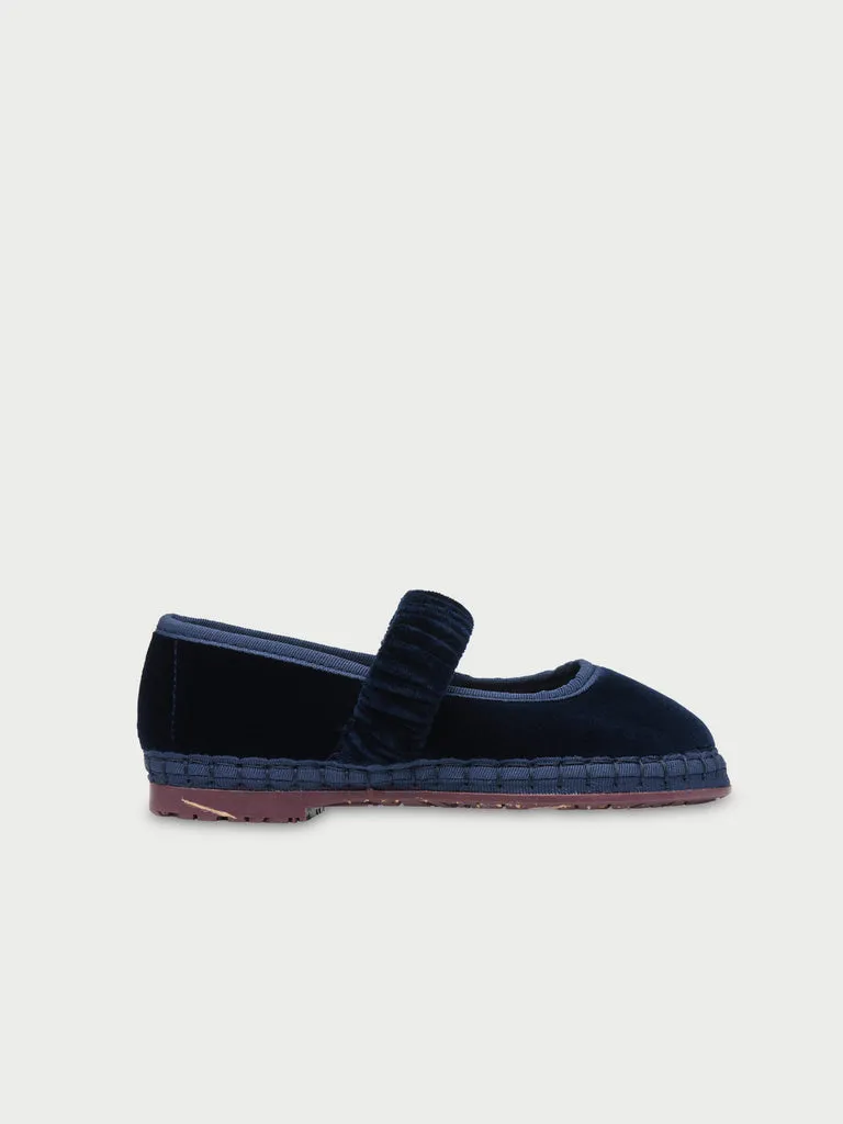 Flagelus Mafalda Molly Kids pantofi copii bleumarin catifea