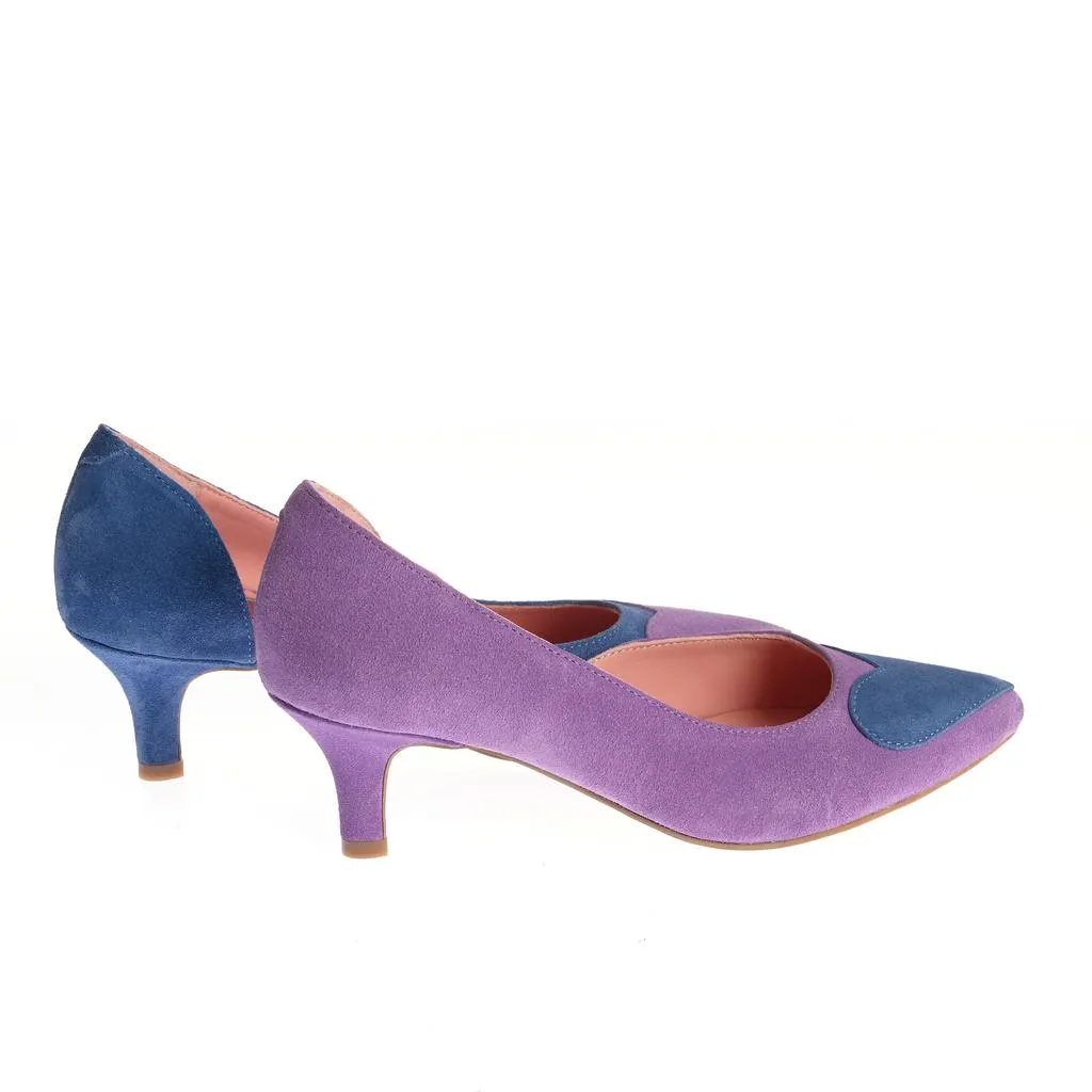 Ana Urbana Shoes Ana pantofi mov-albastru slip-on