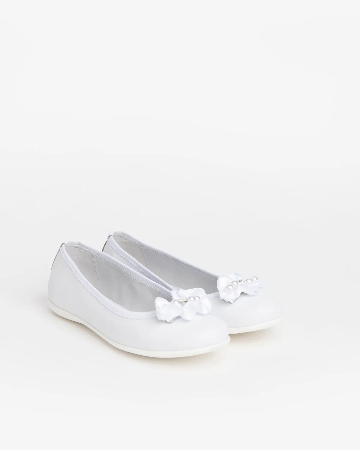 NeroGiardini balerini piele fete funda satin perle