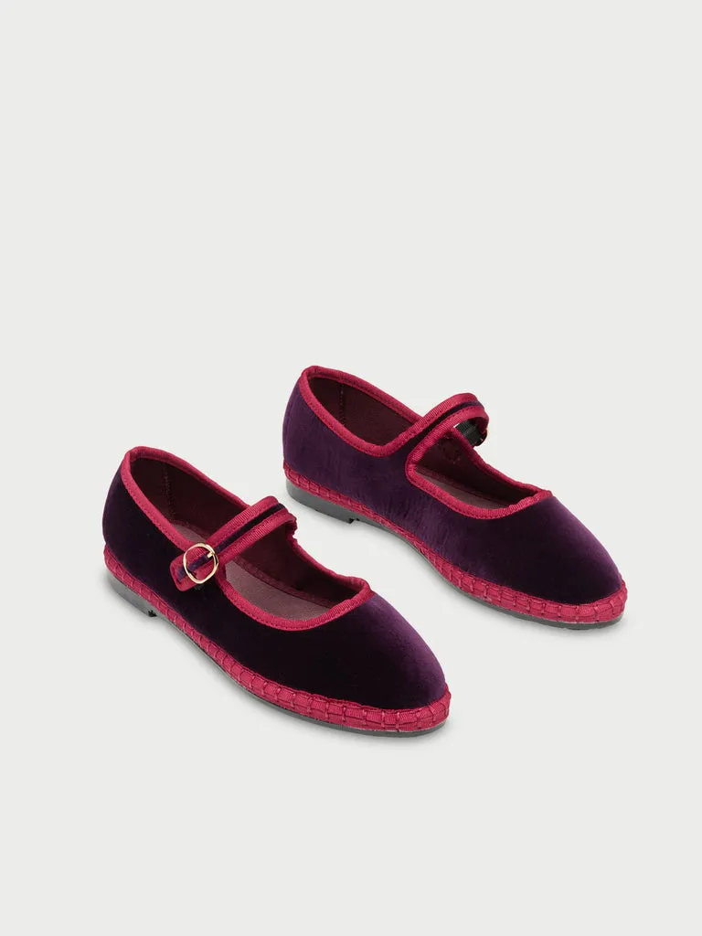 Flagelus Flint pantofi Mary Jane vinetiu catifea