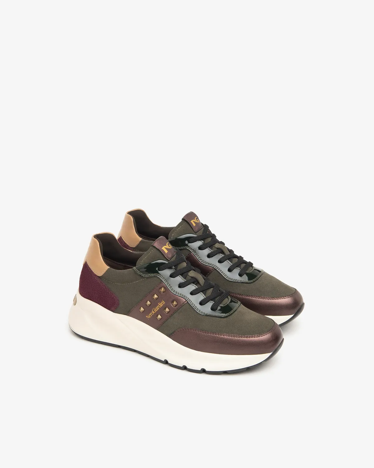 NeroGiardini sneakers damă piele lac toamnă-iarnă