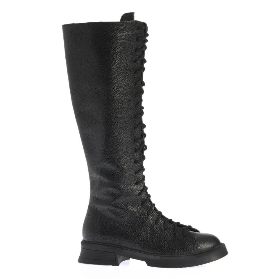 Ana Urbana Shoes Nicole bocanci negri piele granulată