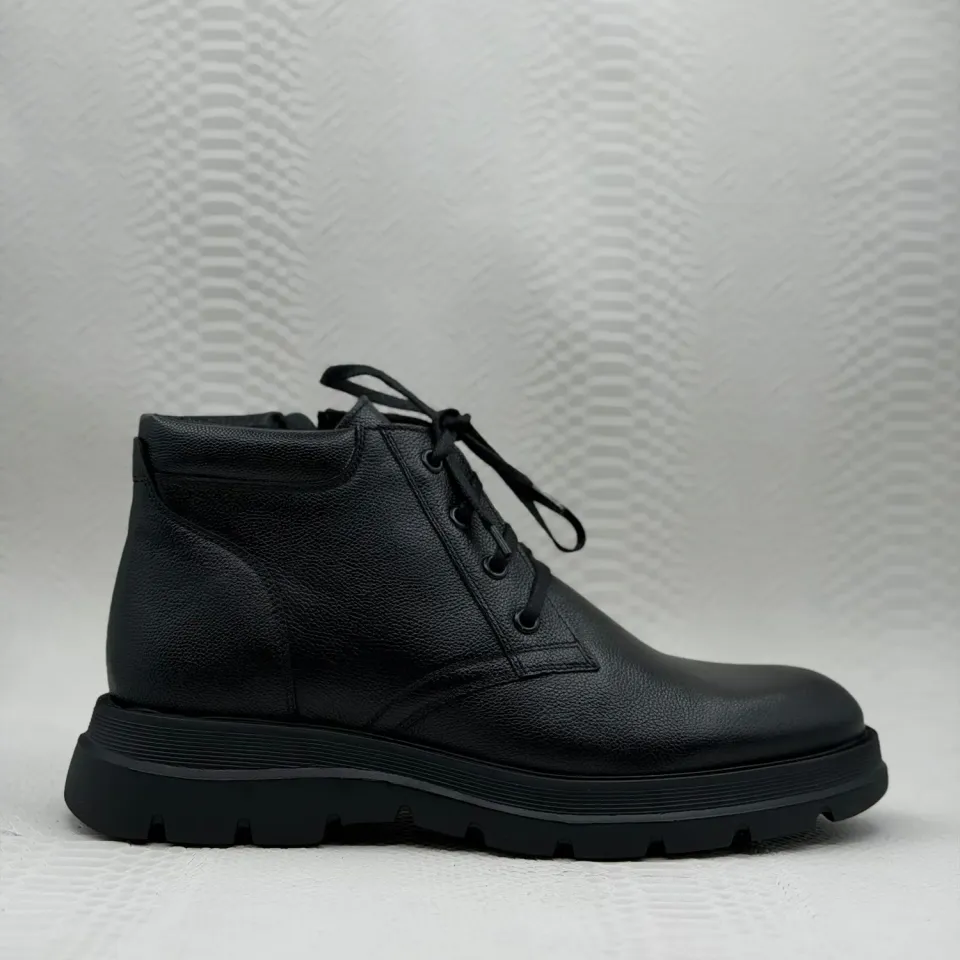 Lucas Shoes Ghete 390 ghete negru bizon piele