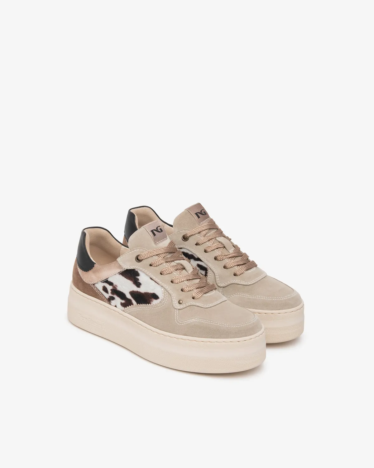 NeroGiardini sneakers dama platforma print animal