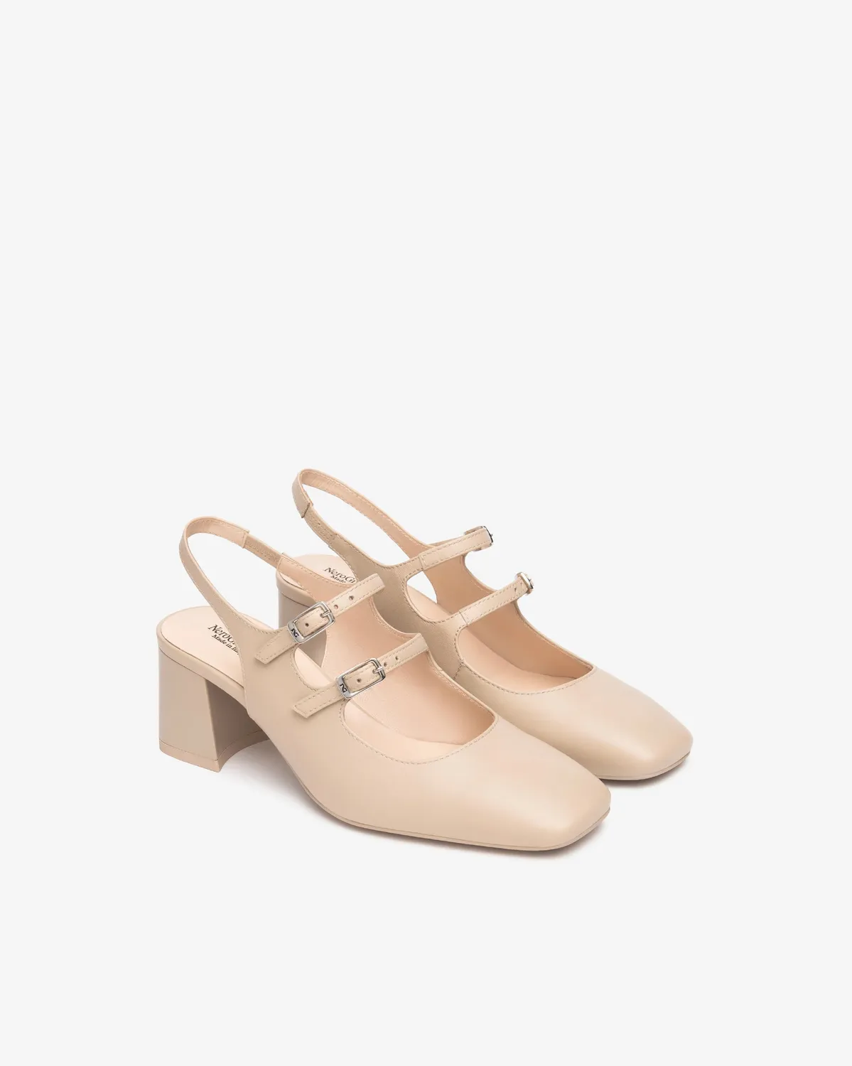 NeroGiardini slingback piele naturala dama toc mic elegant