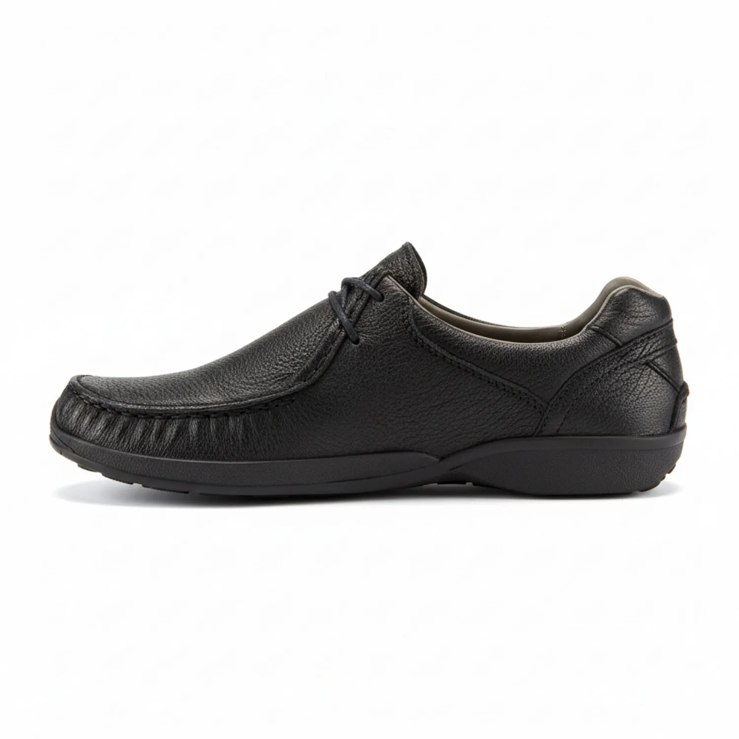 BÄR Lifestyle Lamb pantofi piele negri comozi bărbați