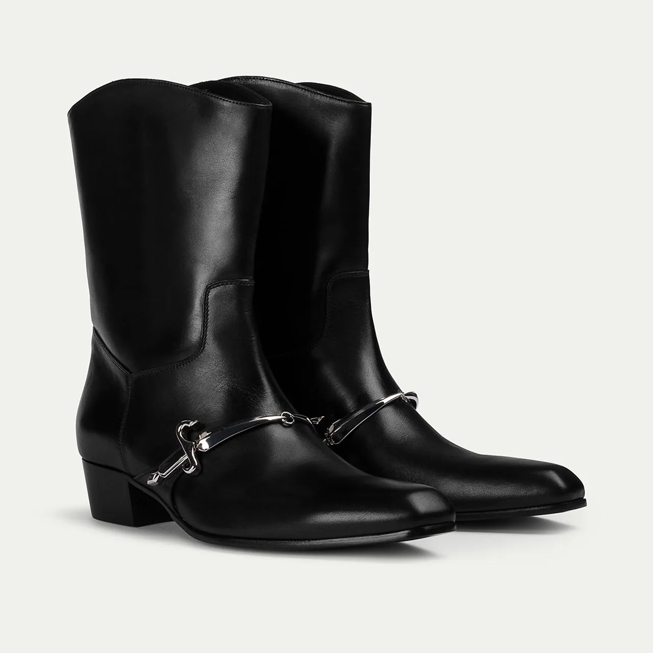 Cesare Paciotti Ettore cizme western negre piele