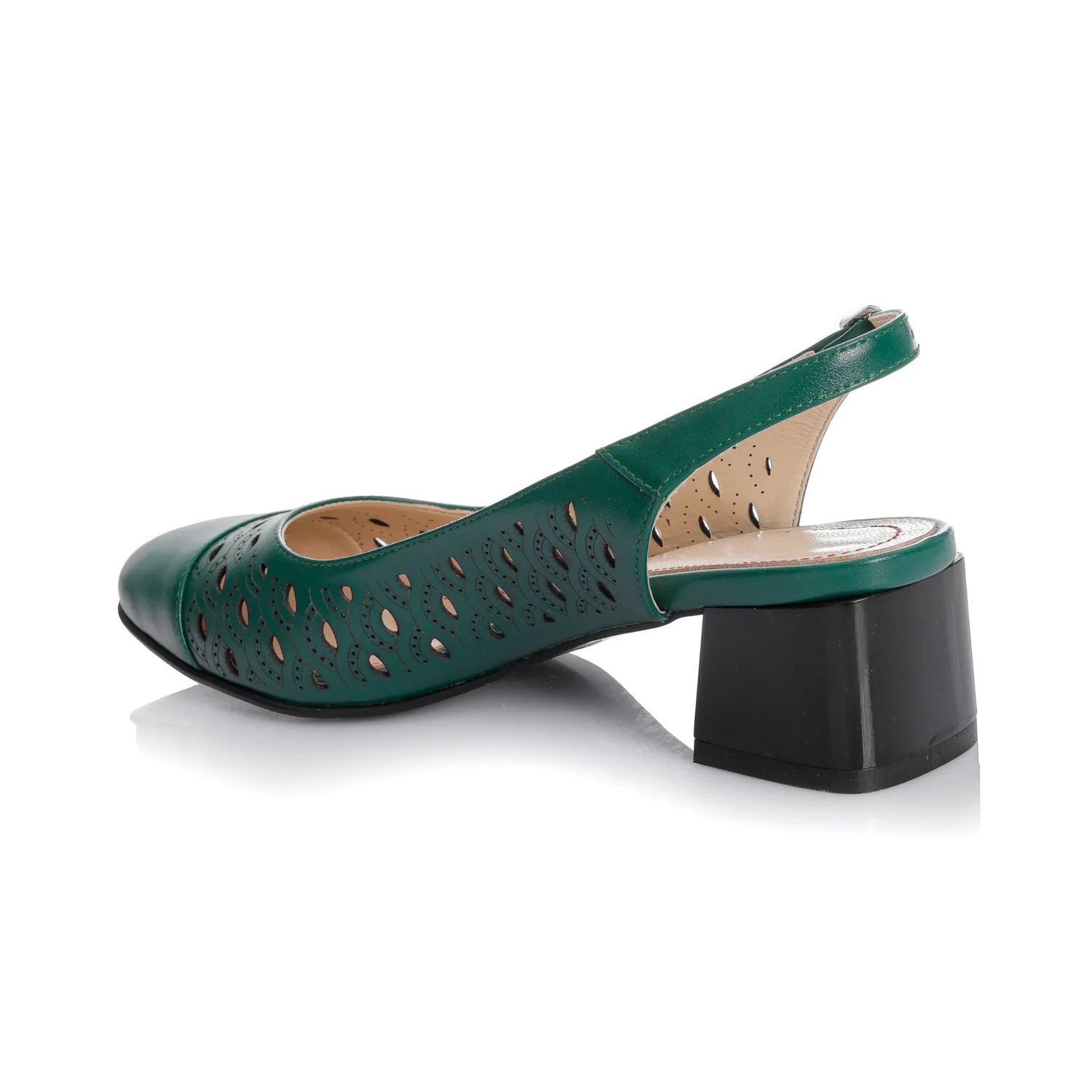 Catinca Shoes D16 VB sandale dama piele naturala verde box
