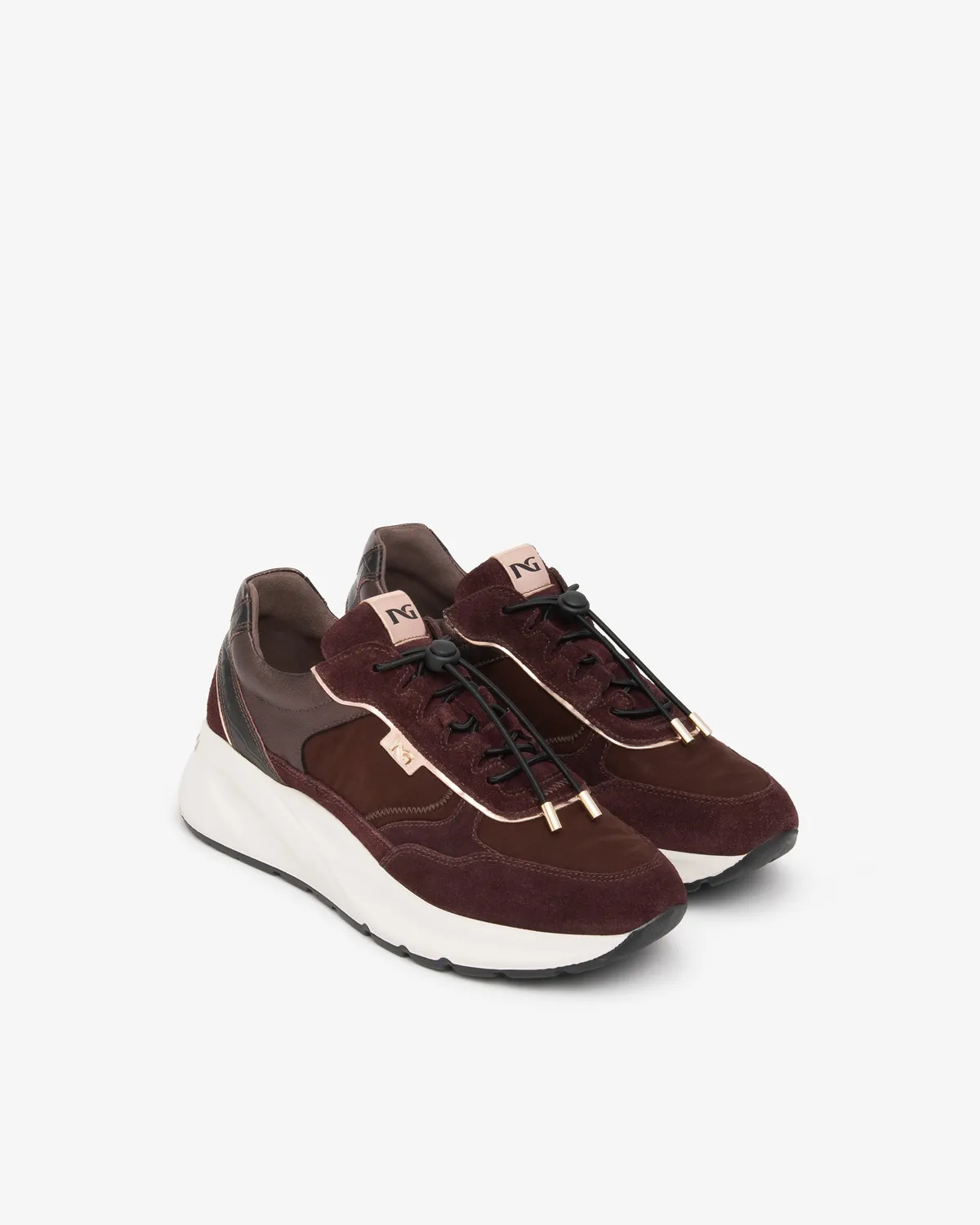 NeroGiardini pantofi sport dama piele canvas talpa 45