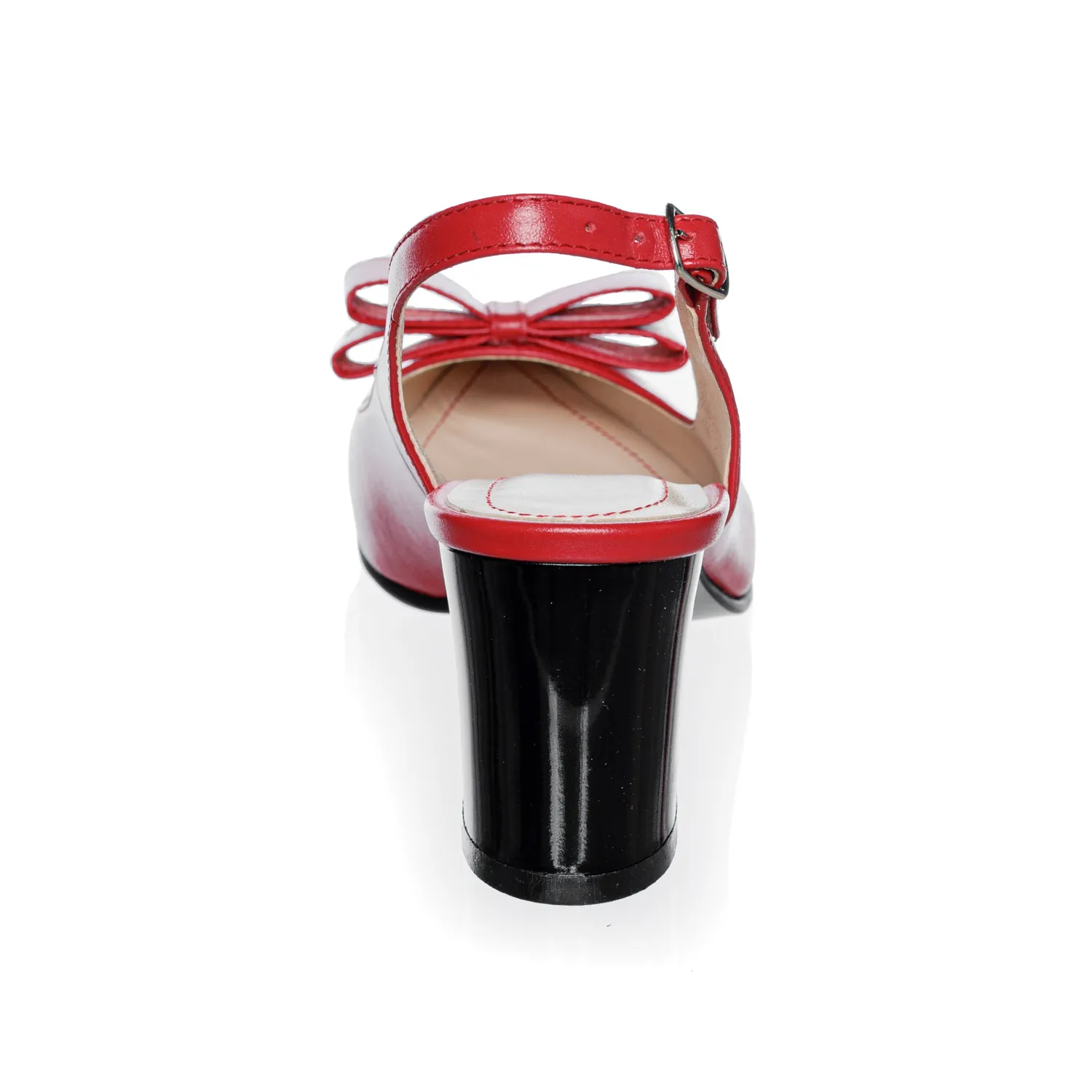 Catinca Shoes D18 R sandale piele naturala rosu