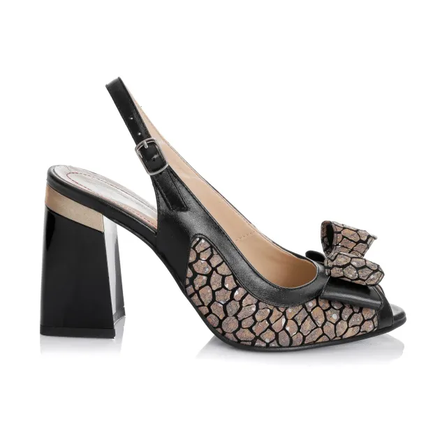 Catinca Shoes F22 MP sandale dama maro piele naturala
