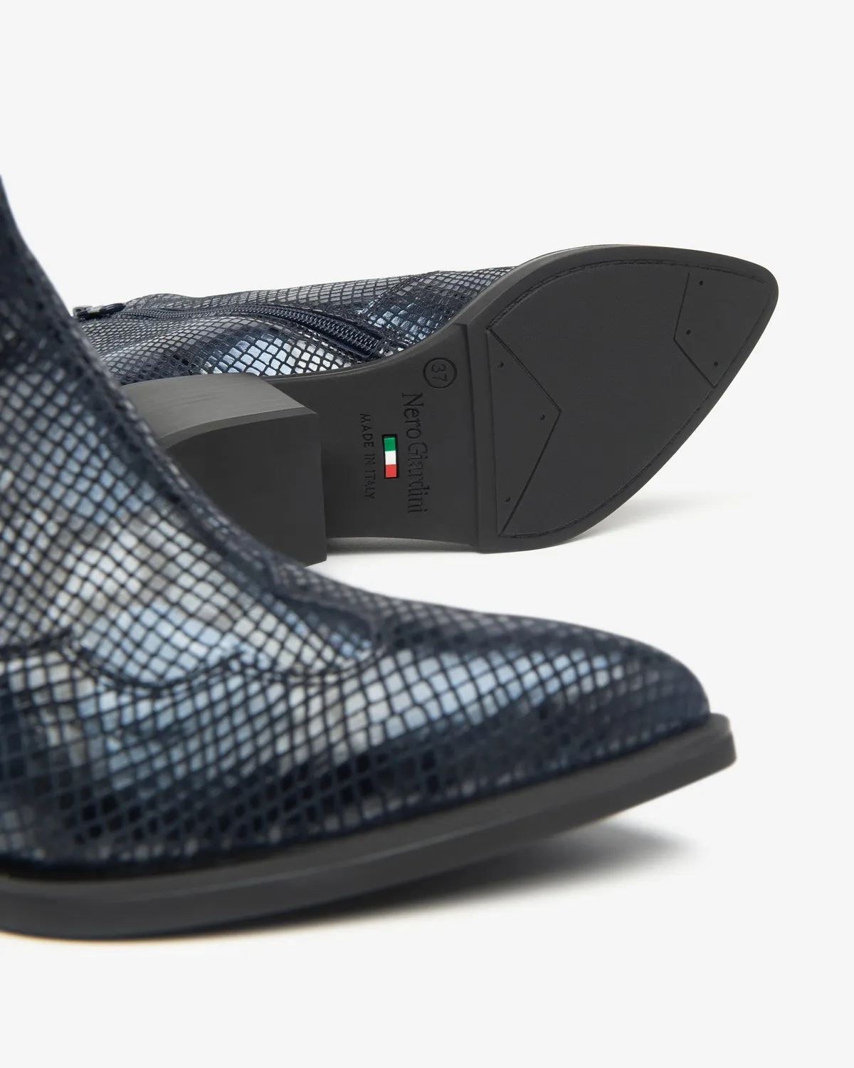 NeroGiardini Botine Chelsea dama piele toc 50 mm