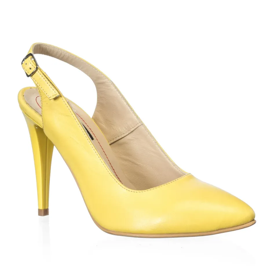 Catinca Shoes 269 GB sandale dama piele galben box