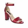 Catinca Shoes S10 R sandale dama piele naturala rosu
