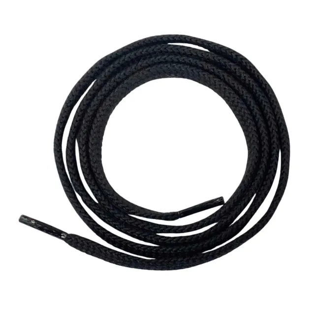 BÄR Flat Cotton Drawstrings șireturi negre bumbac