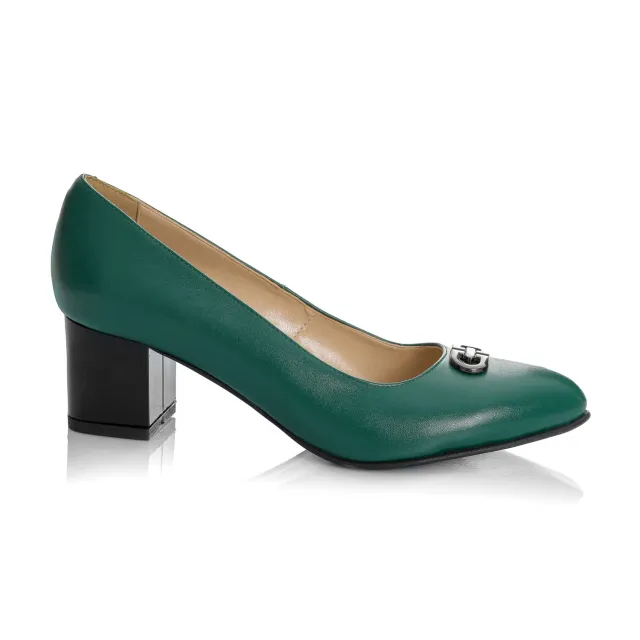 Catinca Shoes A47 VB pantofi dama piele verde box