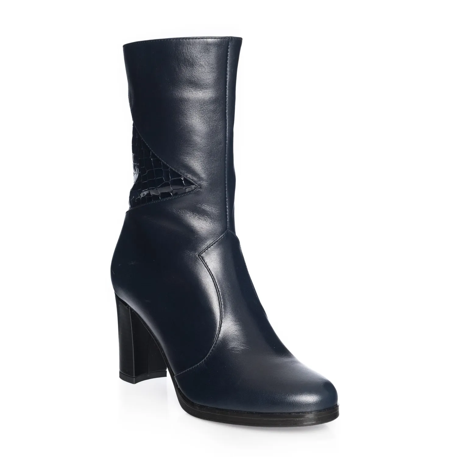 Catinca Shoes GX28 BBC ghete damă piele bleumarin