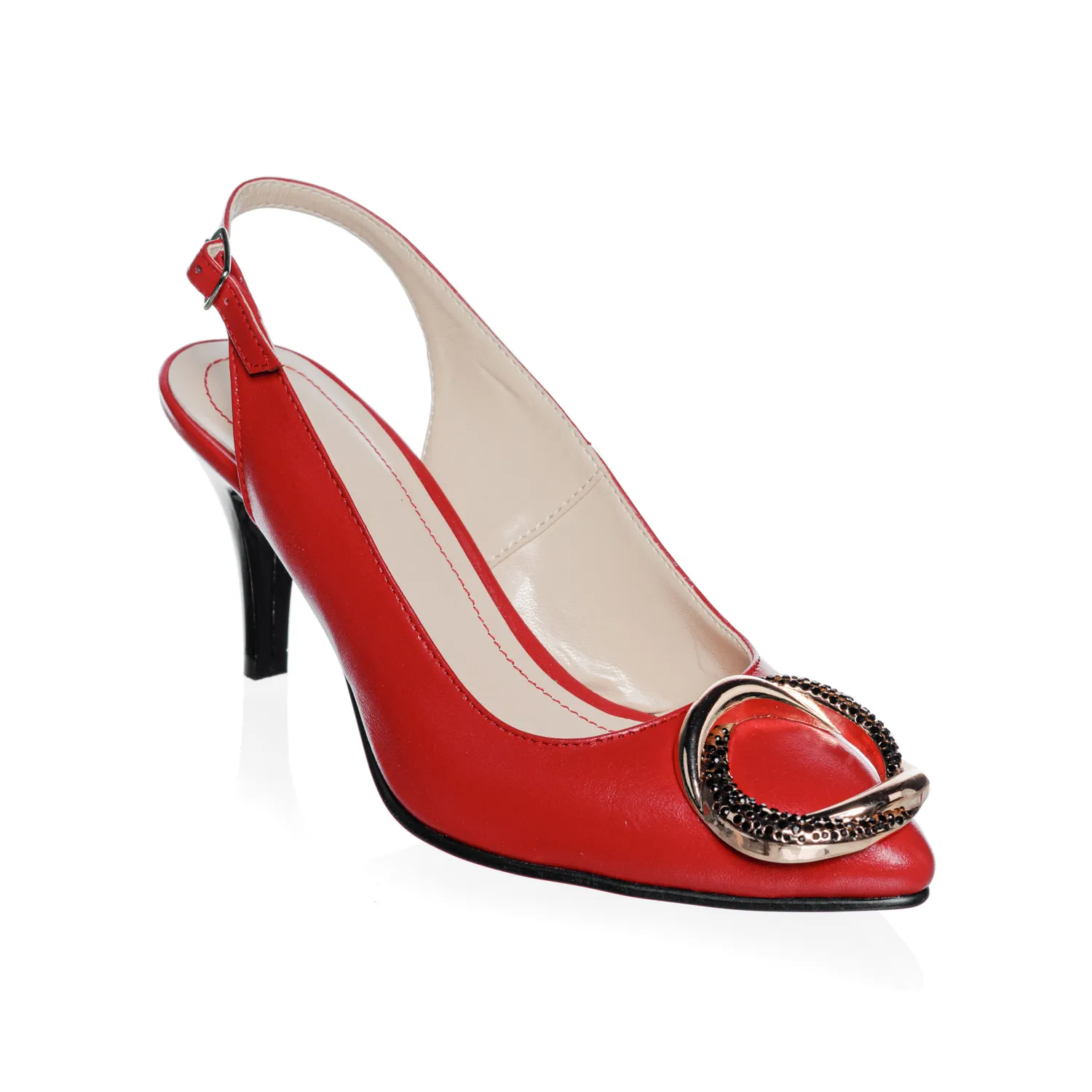 Catinca Shoes D36 RB sandale dama piele rosu box
