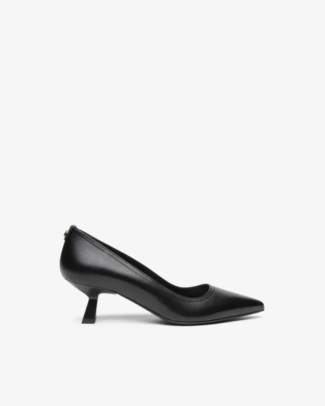 NeroGiardini pantofi piele dama toc 55 mm eleganti