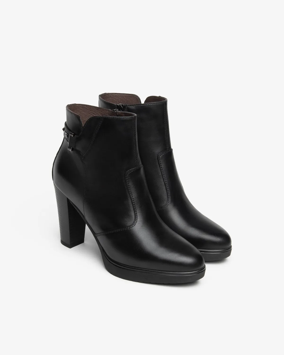 NeroGiardini botine platforma piele dama toc 95