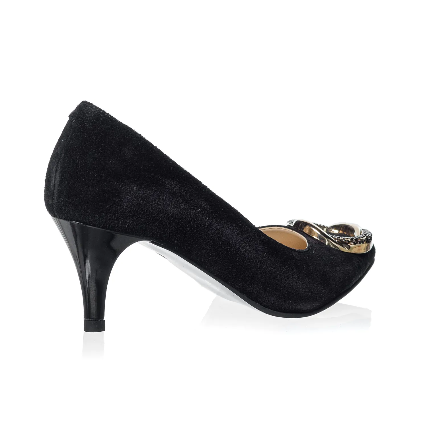 Catinca Shoes A31 NA pantofi dama piele naturala negru antilopa