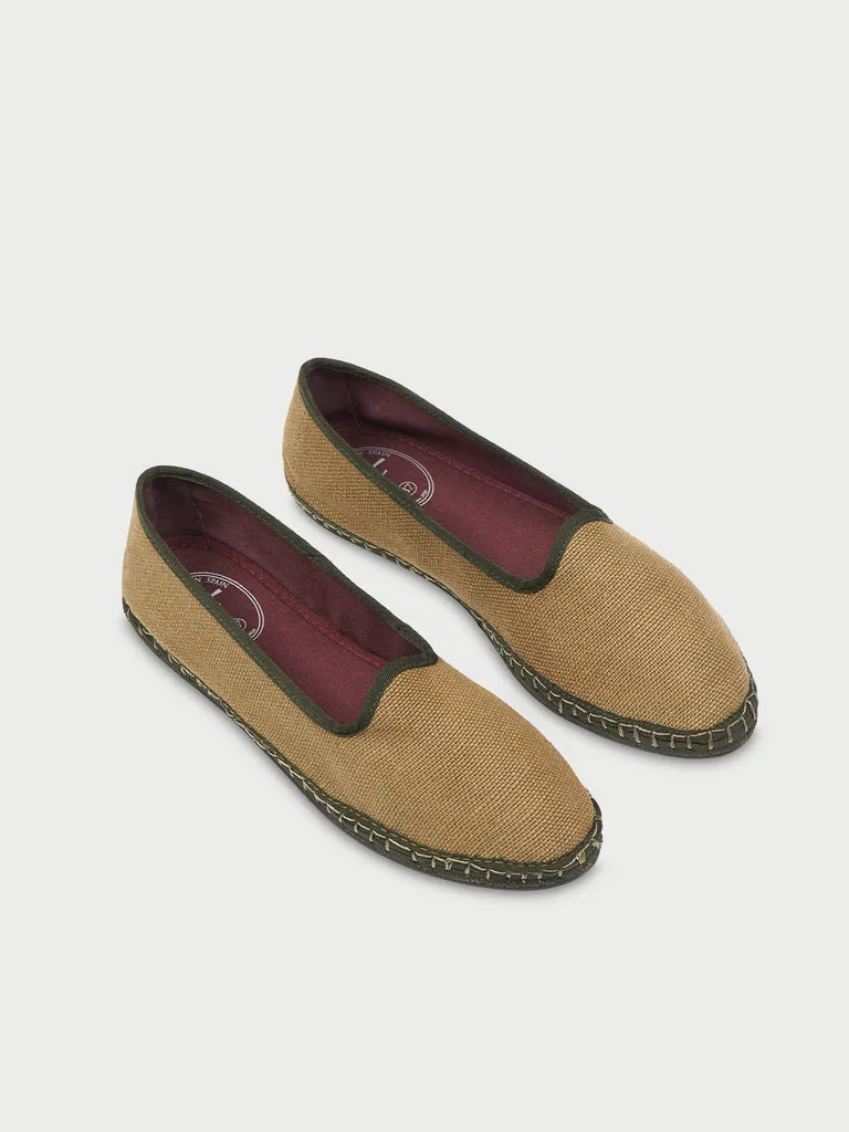 Flagelus Arwen papuci khaki in natural