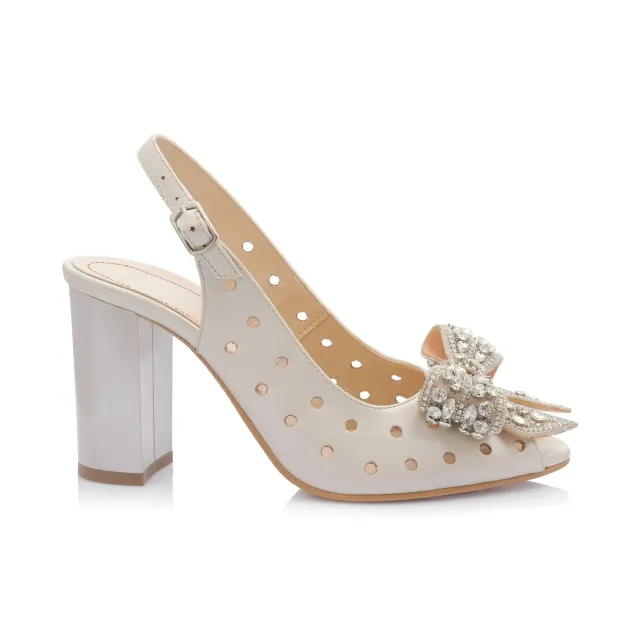Catinca Shoes F24P BEJ sandale dama piele bej sidef