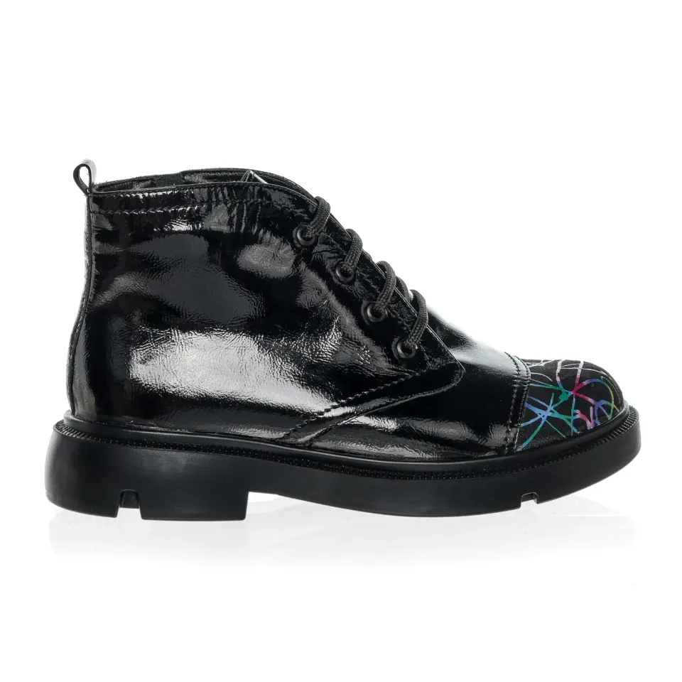 Catinca Shoes BC17 NLFC ghete dama piele negru lac