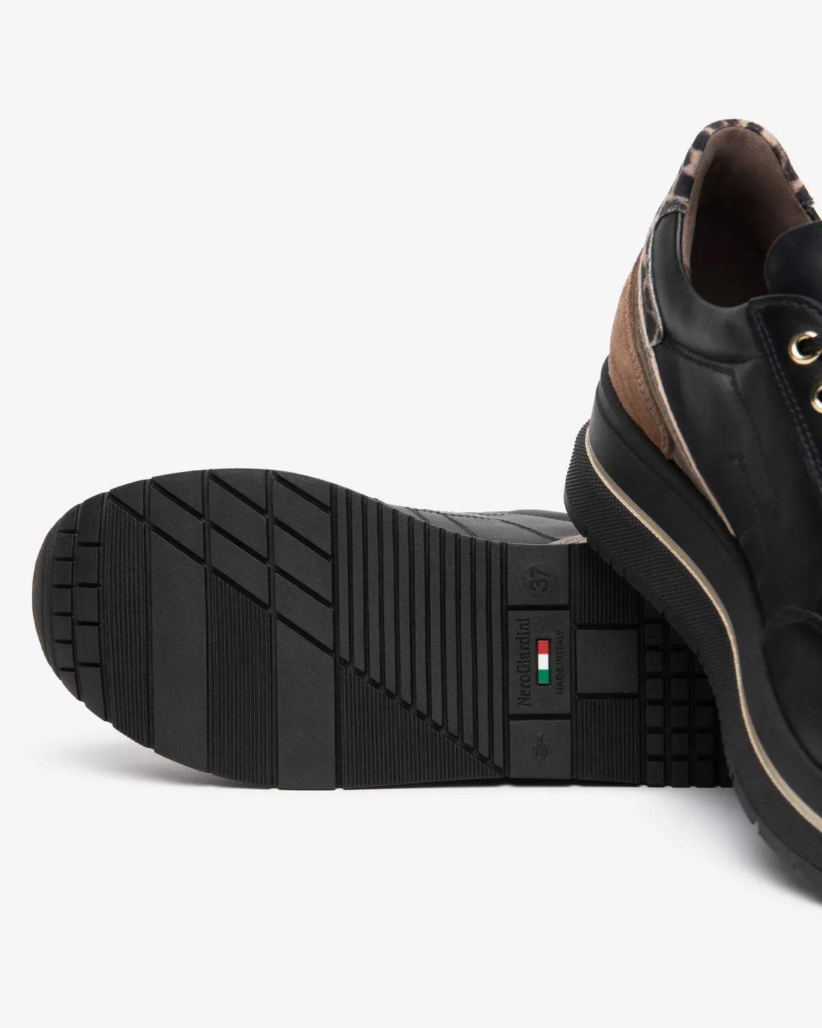 NeroGiardini sneakers platforma piele dama 45mm