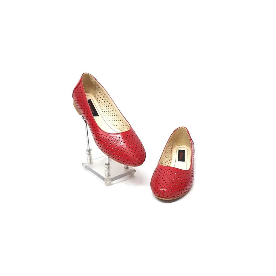 Catinca Shoes BL5 R balerini damă piele roșu