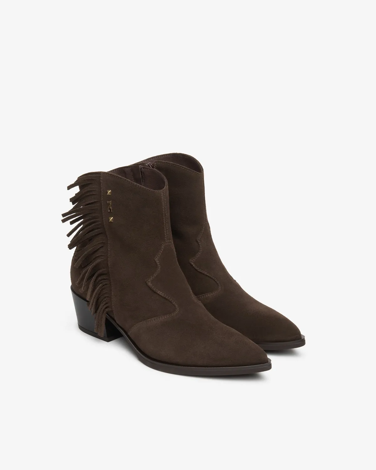 NeroGiardini botine dama western piele intoarsa