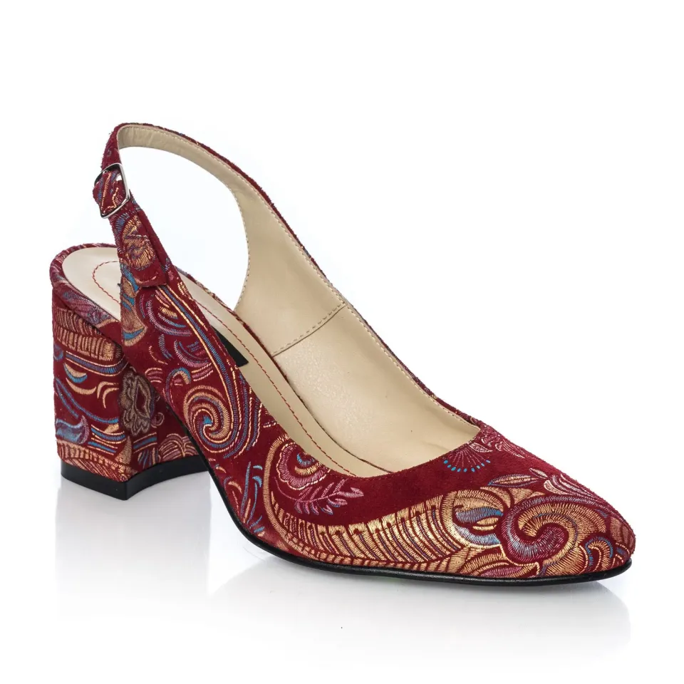 Catinca Shoes V7 RSR sandale dama piele naturala rosu