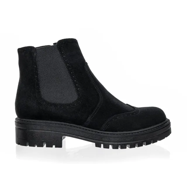 Catinca Shoes GX22 NA botine dama piele negru antilopa