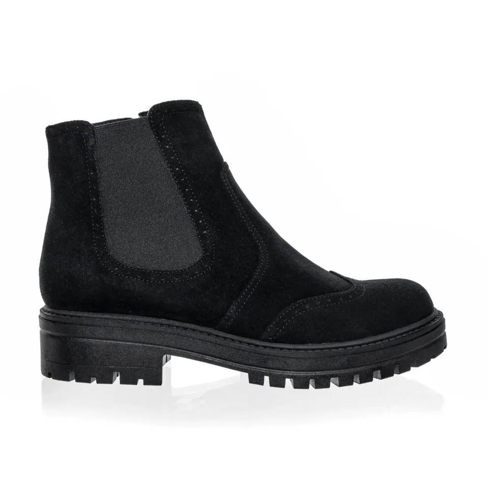 Catinca Shoes GX22 NA botine dama piele negru antilopa