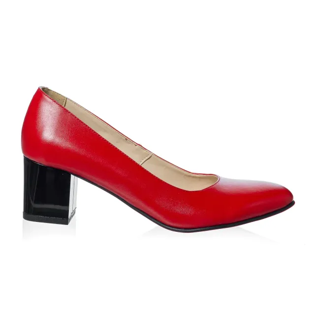 Catinca Shoes A2 RB pantofi piele rosu box dama
