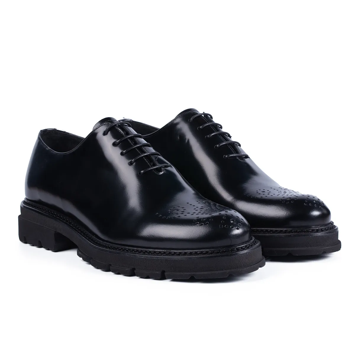 Lucas Shoes Elegant 900 pantofi lac negru piele