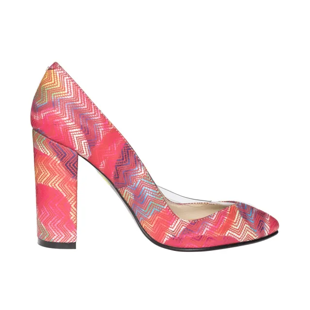 Catinca Shoes R12 RM pantofi damă roșu mozaic piele naturală