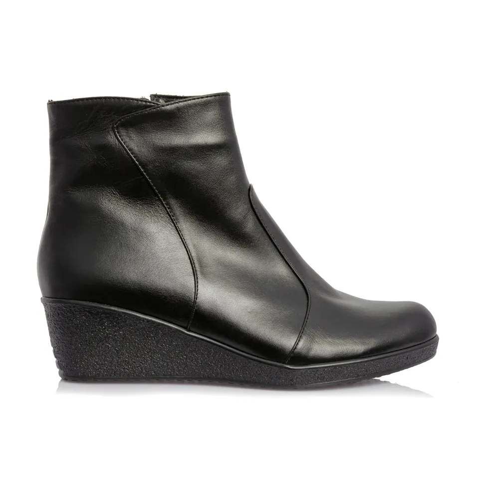 Catinca Shoes O55 NB ghete dama negru box piele