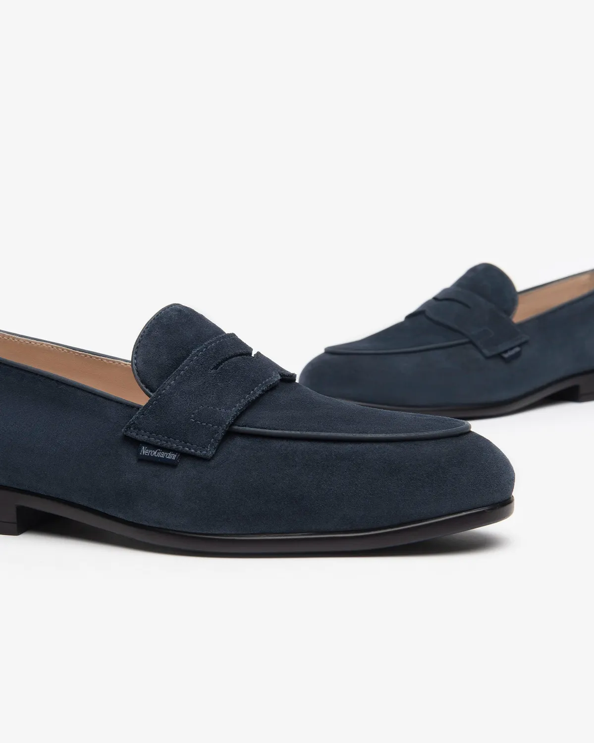 Mocasini barbati piele intoarsa NeroGiardini office